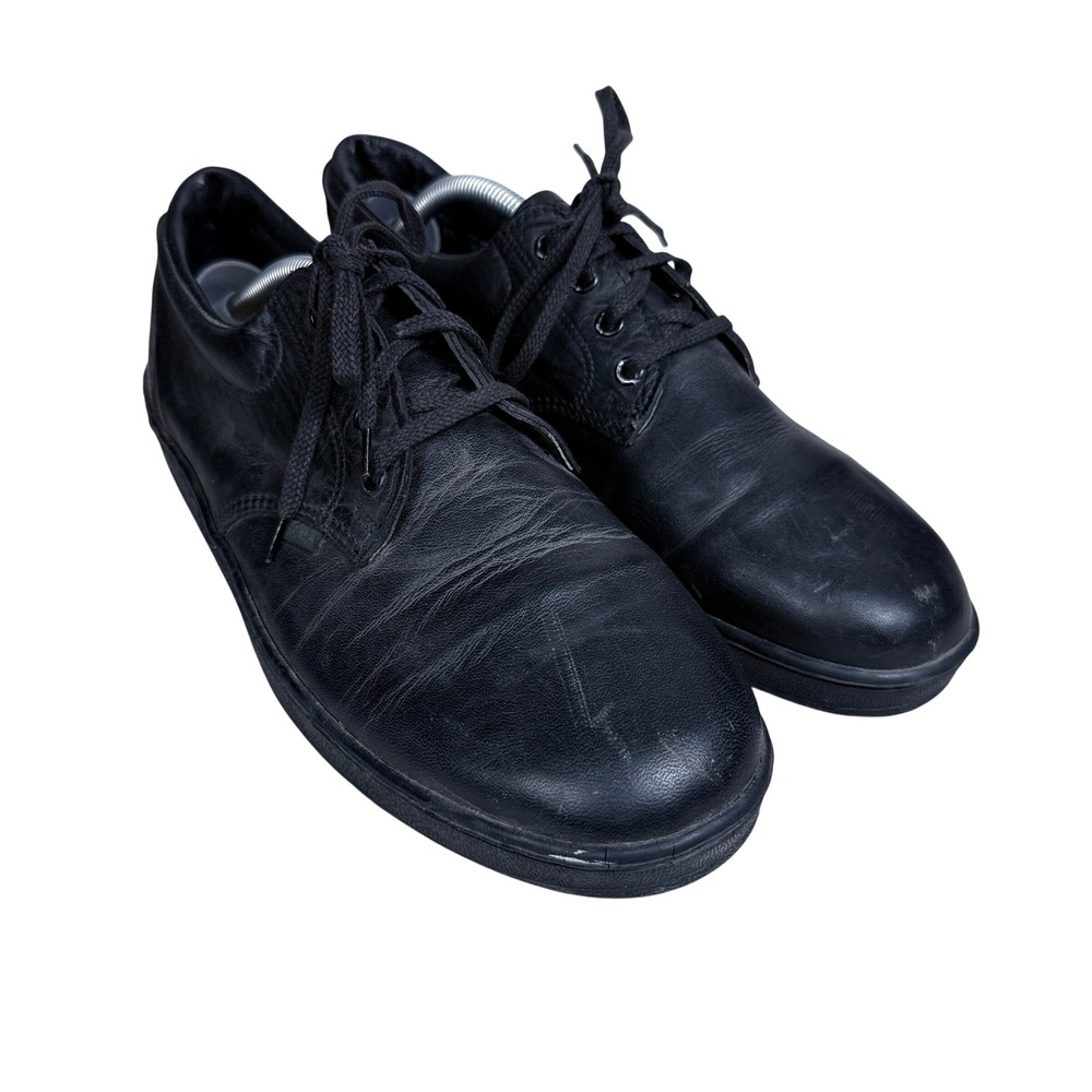 Thorogood Postal Oxford Shoes Mens 10 Black Leather Vibram Sole Made In USA